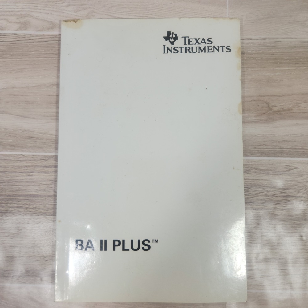 MANUAL ONLY ~~‎ For Texas Instruments BA II Plus